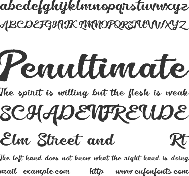 Golliath font preview