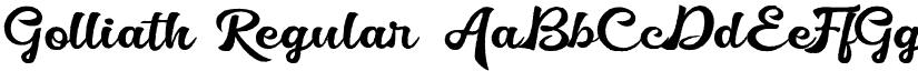 Golliath Regular font