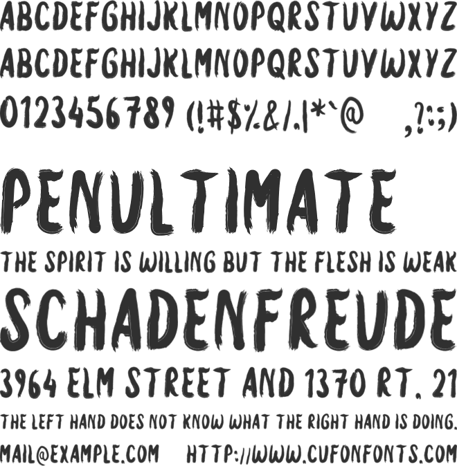 Welix Brush font preview