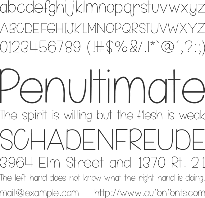 MorningSunshine font preview