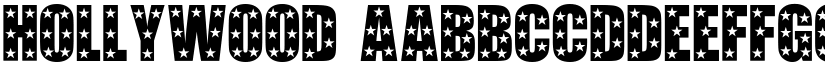 Hollywood font