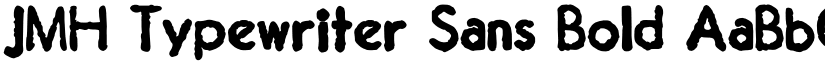 JMH Typewriter Sans Bold font
