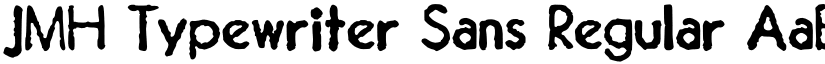 JMH Typewriter Sans Regular font