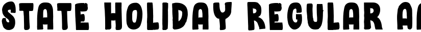 State Holiday Regular font