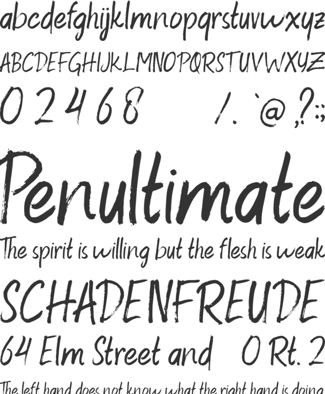 Raventame Free Version font preview