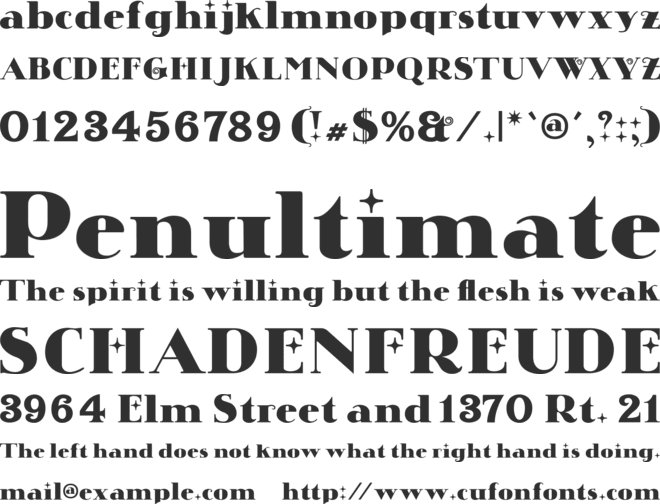 Chistoso font preview