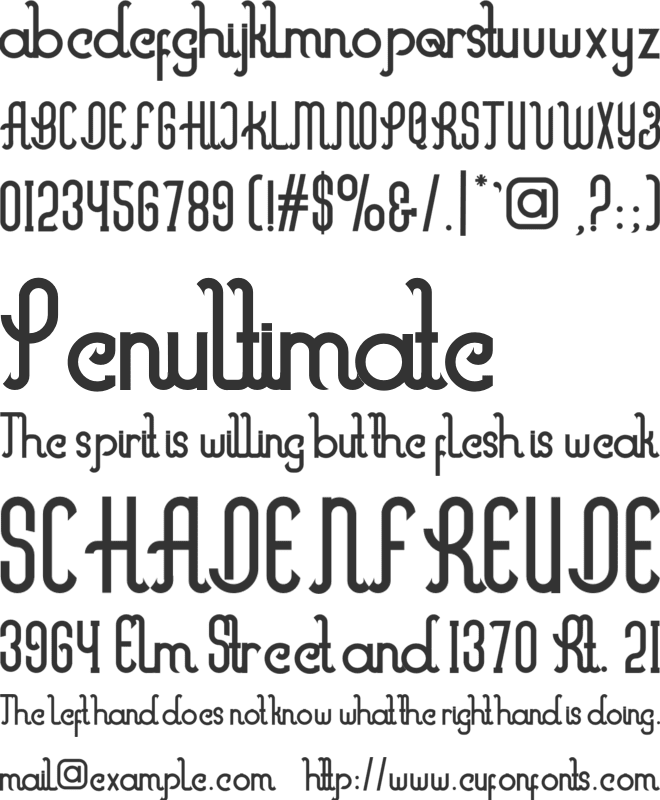 Marvelous font preview