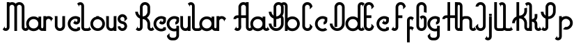 Marvelous Regular font