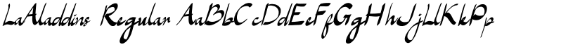 LaAladdins Regular font