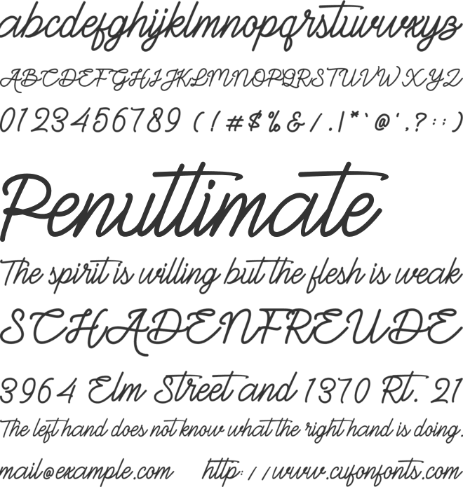 Gittelsy font preview