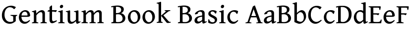 Gentium Book Basic font