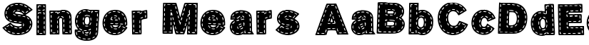 Singer Mears font