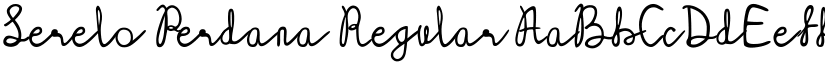 Serelo Perdana Regular font