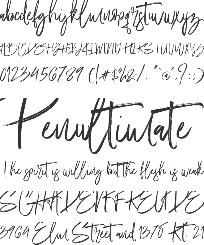 Fantastico font preview