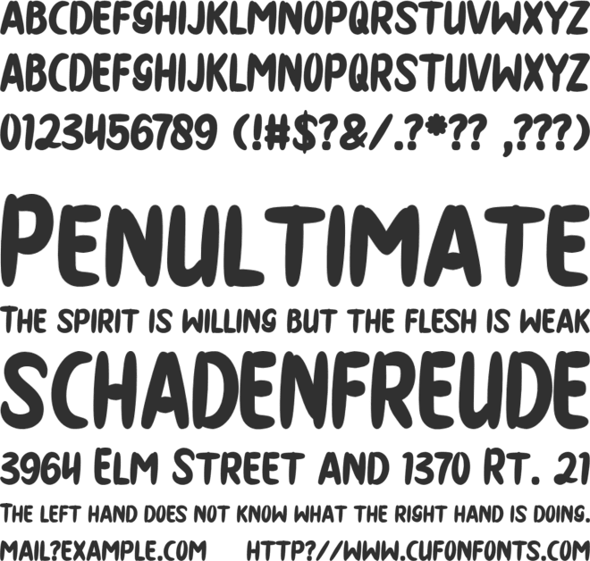 THE DISTRO font preview