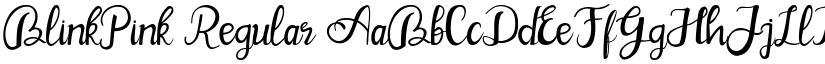 BlinkPink Regular font