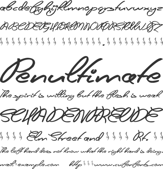 Futures Past font preview