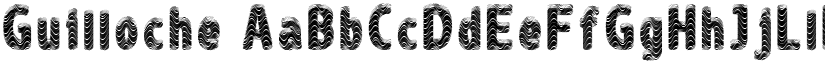 Guilloche font