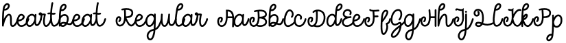 heartbeat Regular font