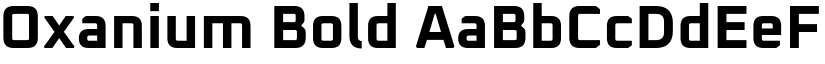 Oxanium Bold font