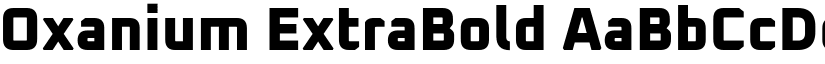 Oxanium ExtraBold font