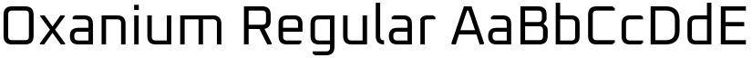 Oxanium Regular font