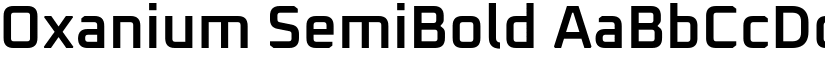 Oxanium SemiBold font