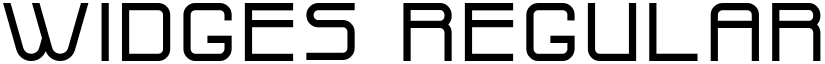 Widges Regular font