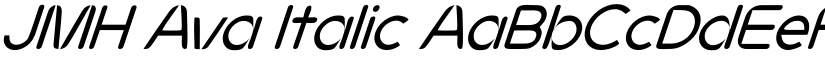 JMH Ava Italic font