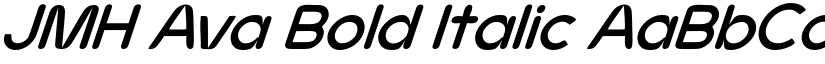 JMH Ava Bold Italic font