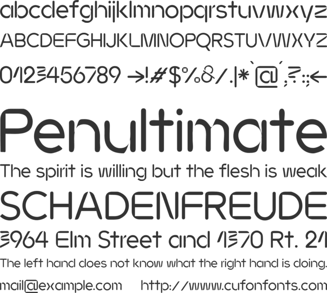 JMH Ava font preview