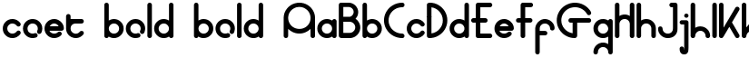 coet bold bold font