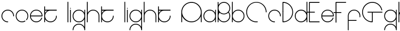 coet light light font
