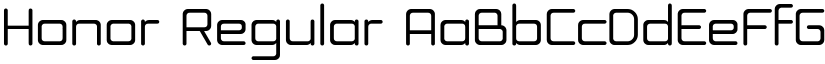 Honor Regular font