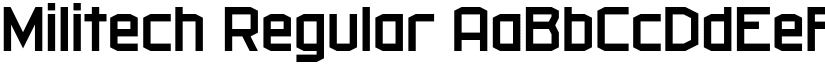 Militech Regular font