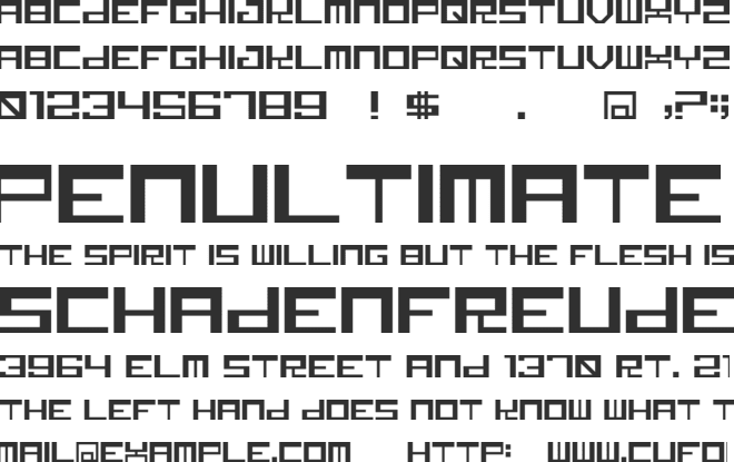 Canid font preview