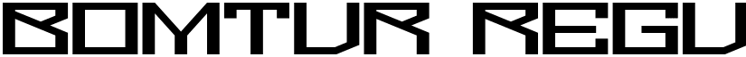 Bomtur Regular font
