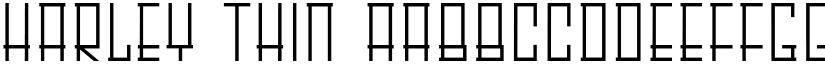 HARLEY Thin font