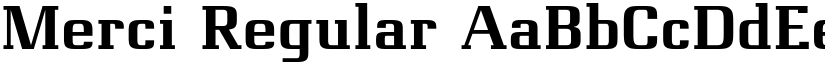 Merci Regular font