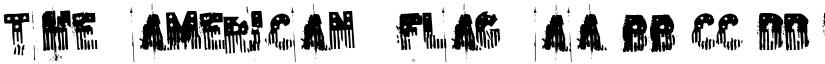 the american flag font
