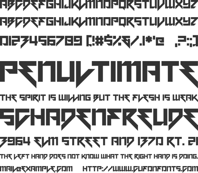 Motorstrike font preview