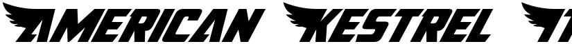 American Kestrel Italic Italic font