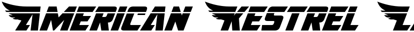 American Kestrel Laser Regular font