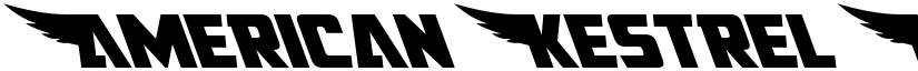 American Kestrel Leftalic Italic font