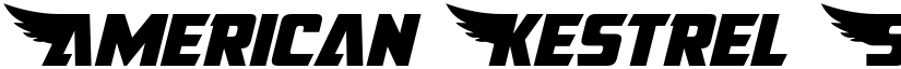 American Kestrel Semi-Straight Regular font