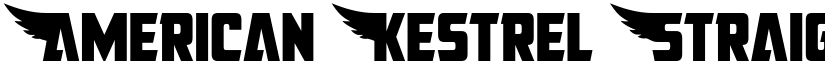 American Kestrel Straight Cond Condensed font