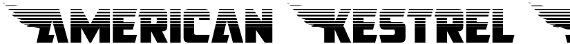 American Kestrel Straight Half Regular font