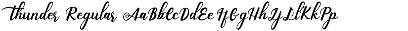 thunder Regular font
