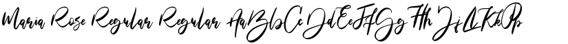 Maria Rose Regular Regular font