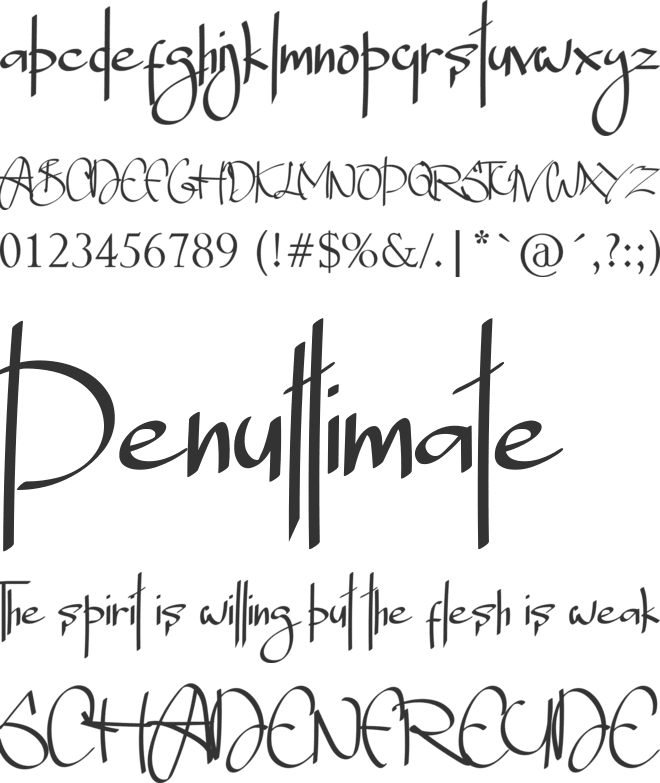 Blade Alexander font preview